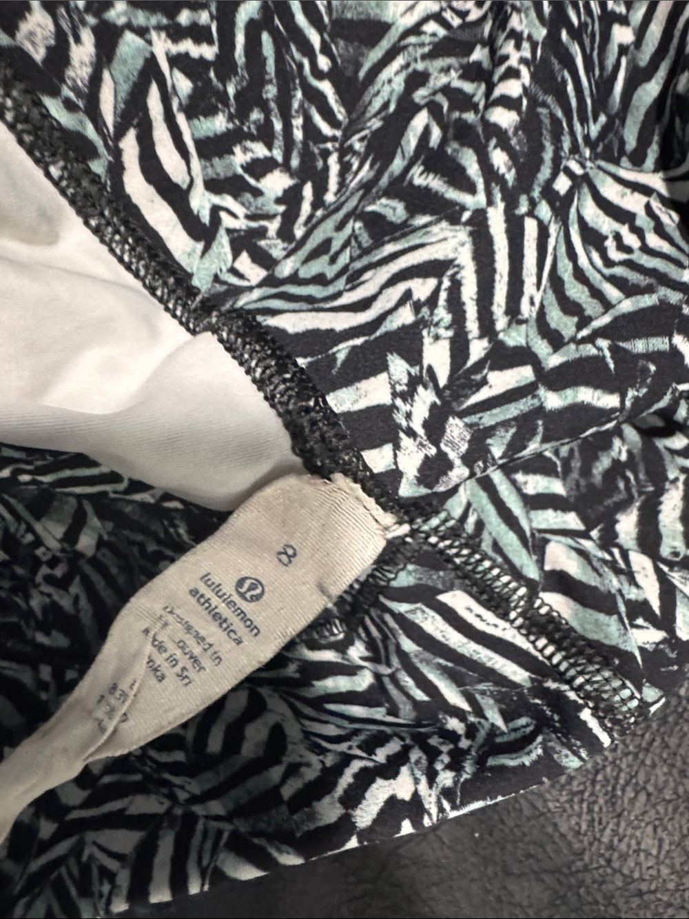 lululemon athletica Leggings bundle in Black, Purple, and zebra - Picture 4 of 9
